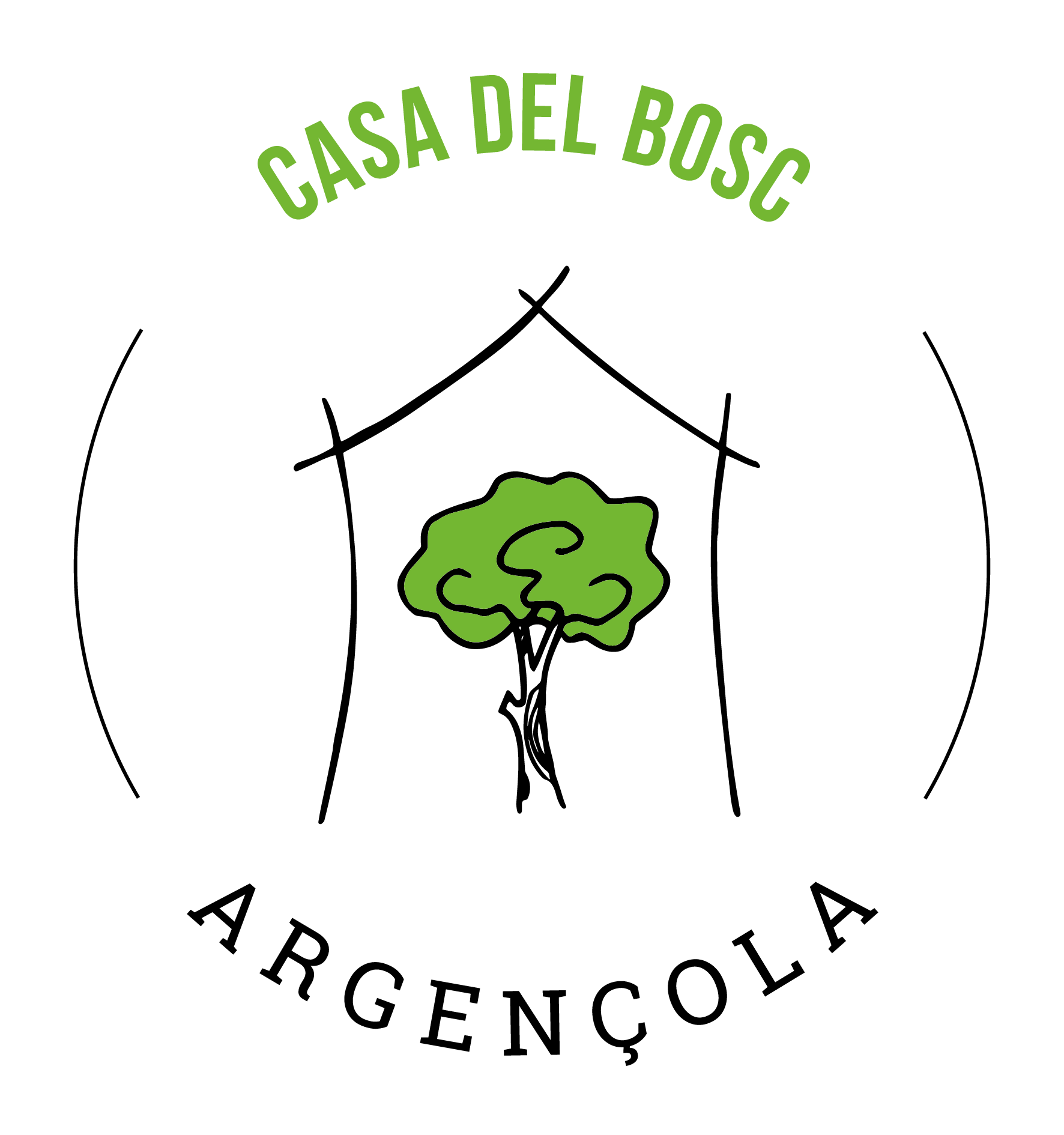 Logotip Argençola Casa del Bosc