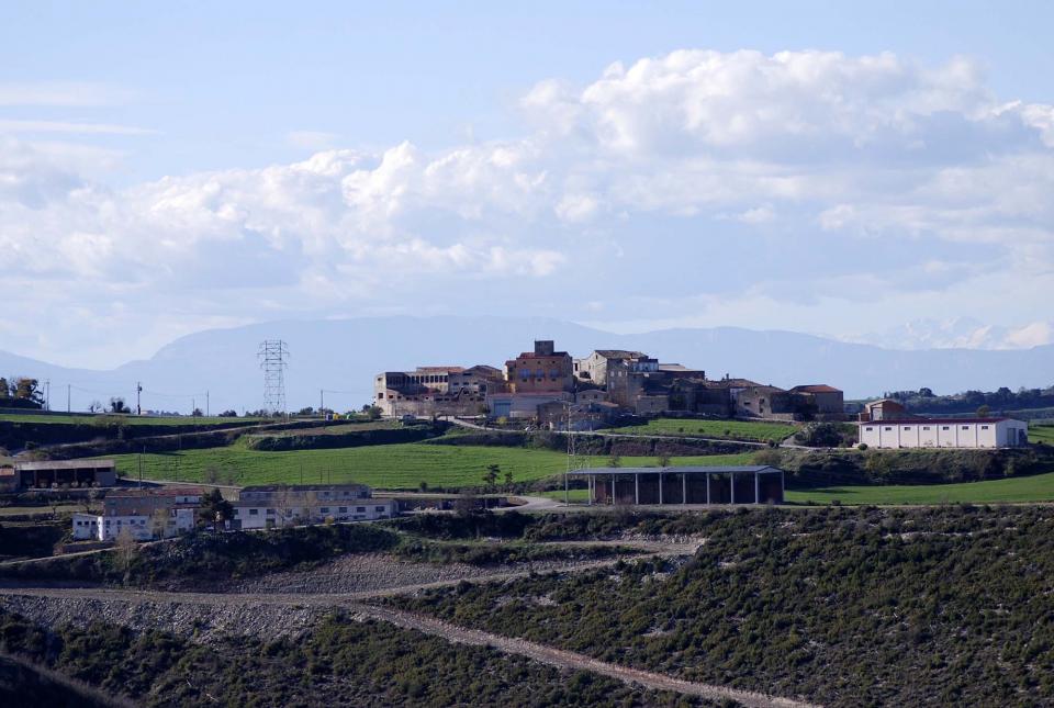 Vista del poble de Carbasí