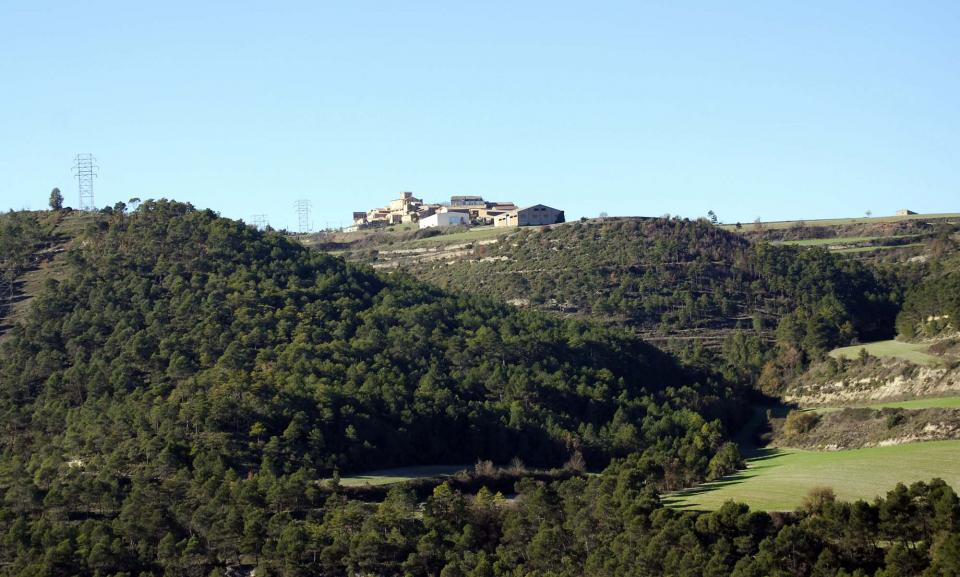 10.12.2014 Vista del poble a la tardor  Carbasí -  Ramon Sunyer
