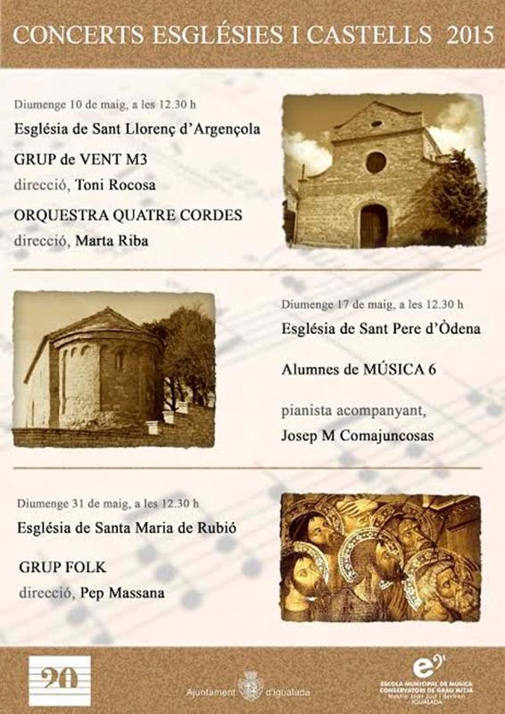 cartell Concerts Esglésies i Castells 2015