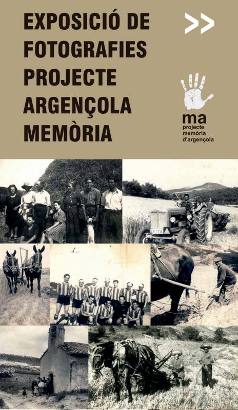 cartell Exposició de fotografies Projecte Argençola Memòria