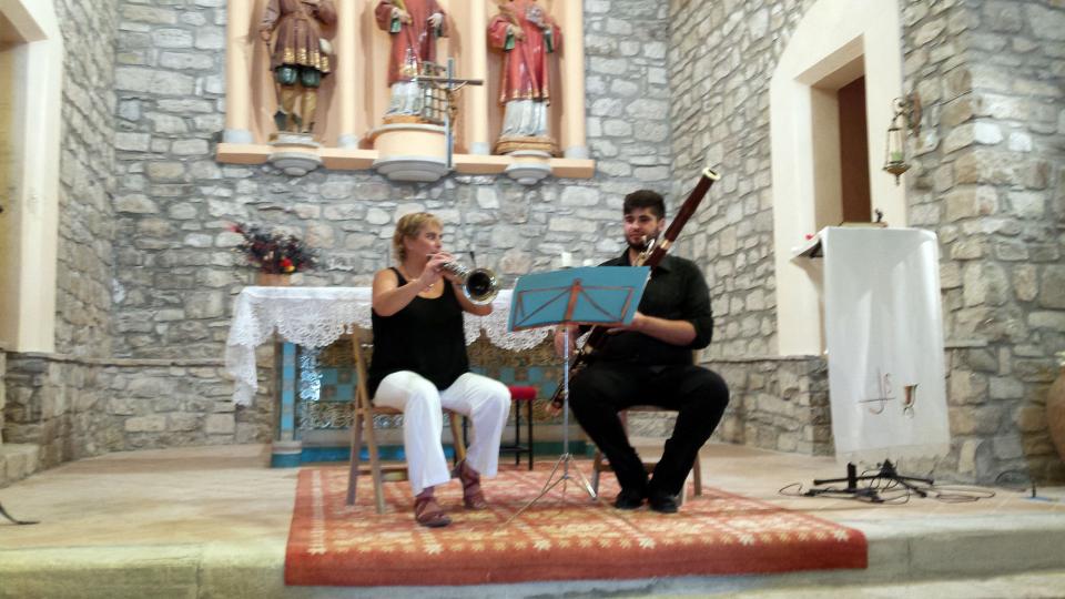 9.8.2015 concert a l'església  Argençola -  Marià Miquel