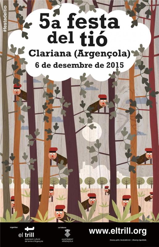 Cartell 5a Festa del Tió de Clariana (Argençola)