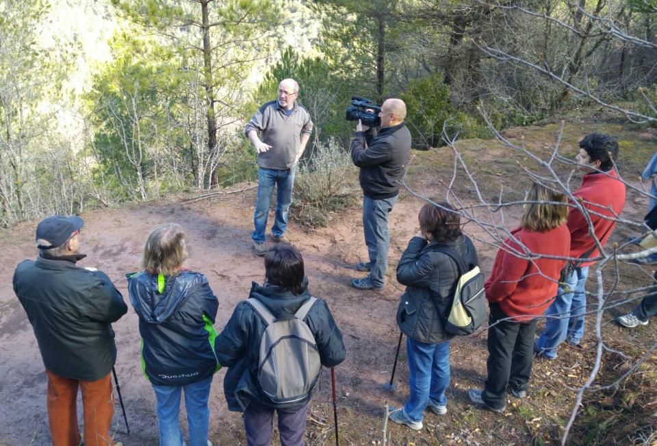 20.3.2016 Xavi Antonin de Cal Caseta durant la seva exposició  Argençola -  Martí Garrancho