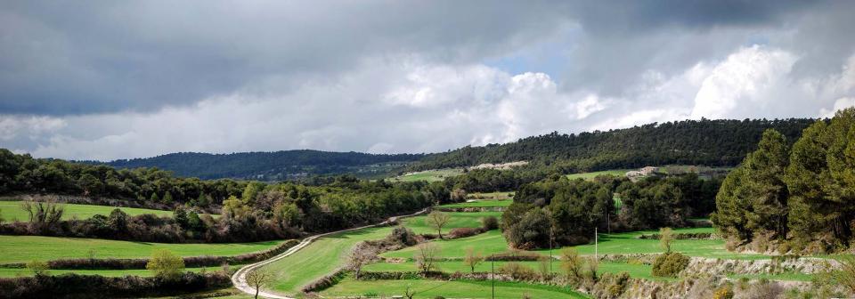 Obres a la pista d'Argençola a Santa Coloma de Queralt