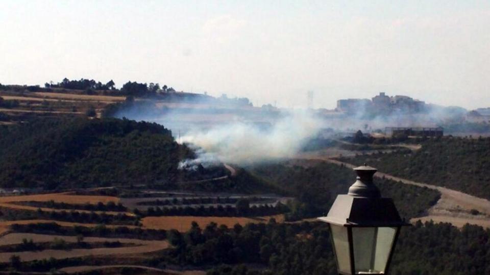 Vista de la zona afectada per l'incendi de Carbasí - Carbasí