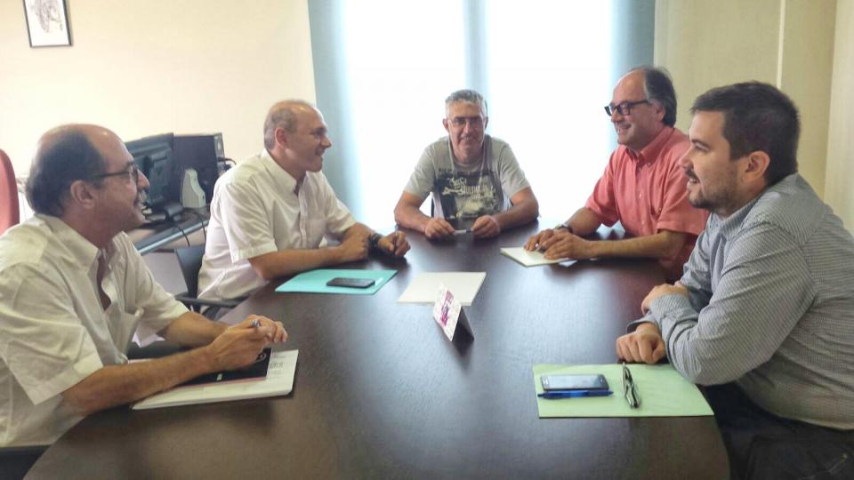 Visita del Diputat delegat d'Infraestructures Viàries i Mobilitat de la Diputació de Barcelona Jordi Fàbrega a Argençola