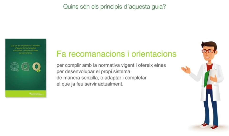 Nova Guia per a la implantació d’un sistema d’autocontrol de la Qualitat a la petita i mitjana empresa agroalimentària - 