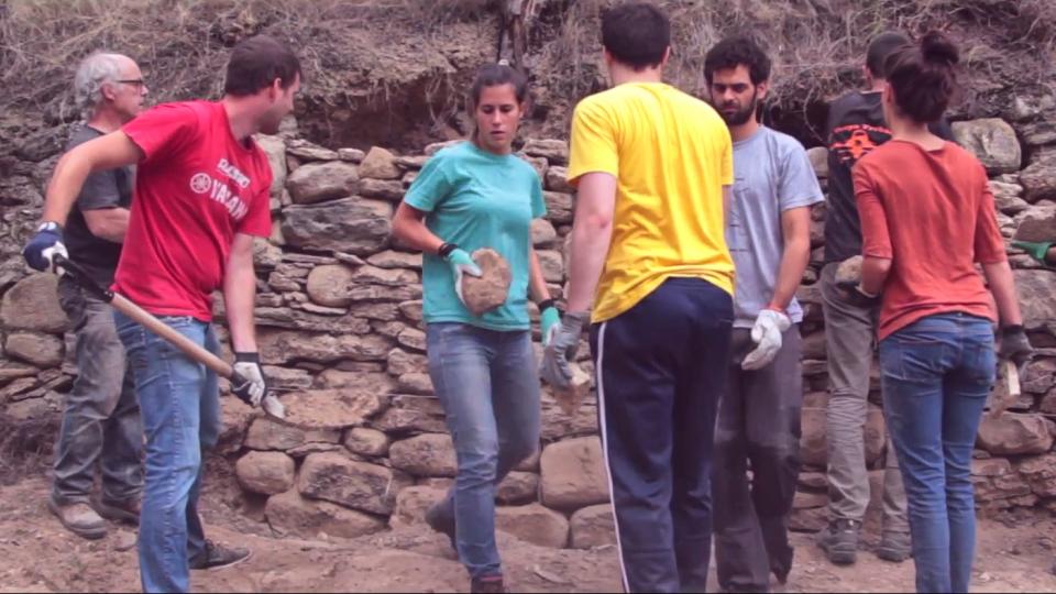 Taller de construcció en pedra seca a Clariana