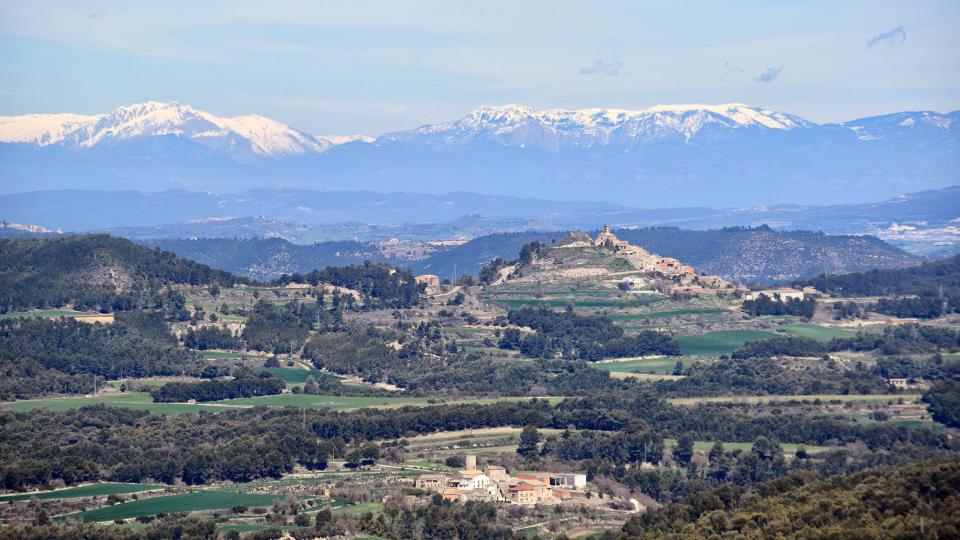 28.3.2018 vista a la primavera d'Argençola i Contrast  Argençola -  Ramon  Sunyer