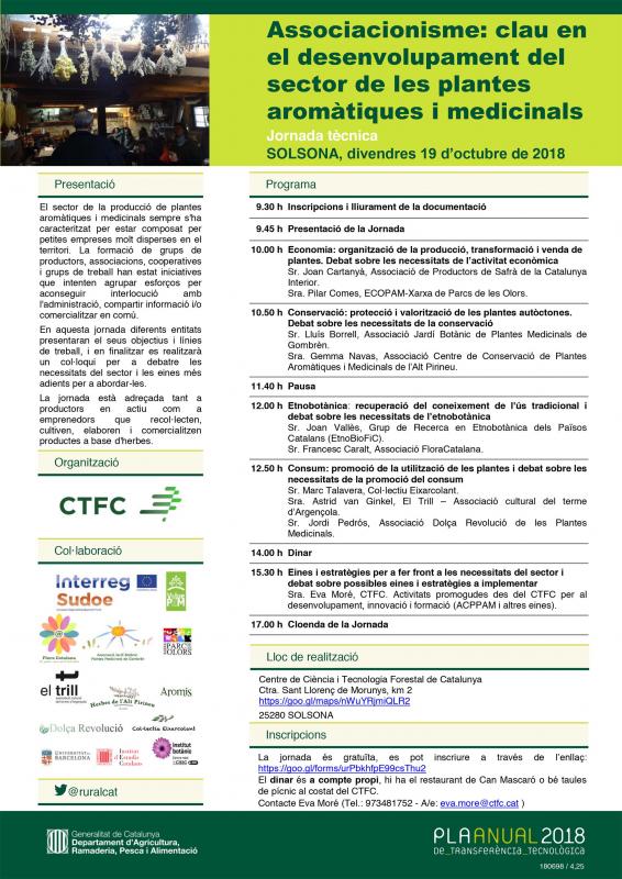 Jornada tècnica 'Associacionisme: clau en el desenvolupament del sector de les plantes aromàtiques i medicinals'