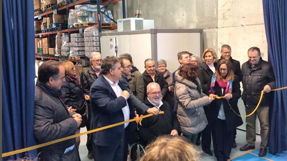 Inauguració oficial del banc d'aliments de l'Anoia