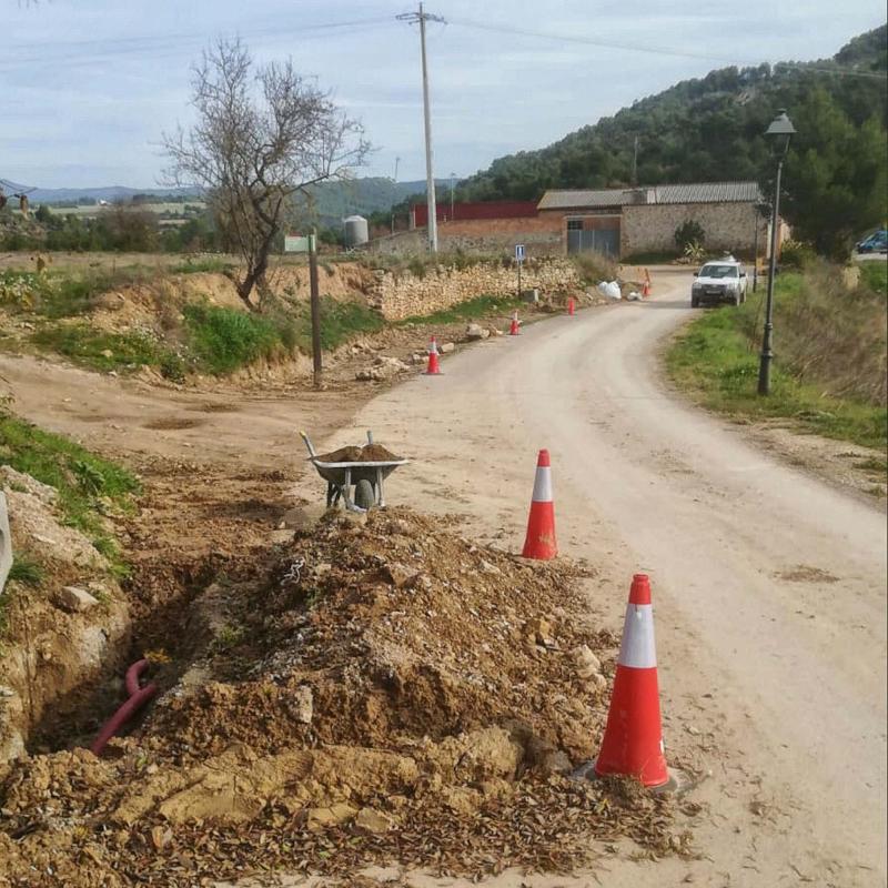 Obres d'abastament d'aigua potable a Clariana - Clariana