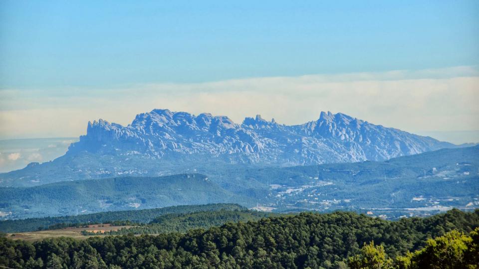 3.11.2018 Vista de Montserrat des del mirador  Argençola -  Ramon  Sunyer