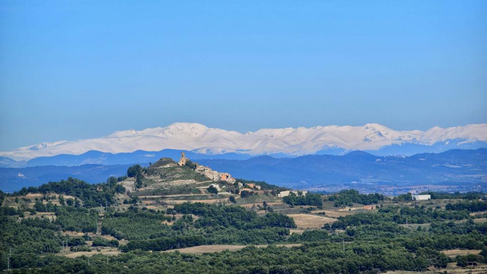 3.11.2018 Vista d'Argençola des de d'Aguiló  Argençola -  Ramon  Sunyer