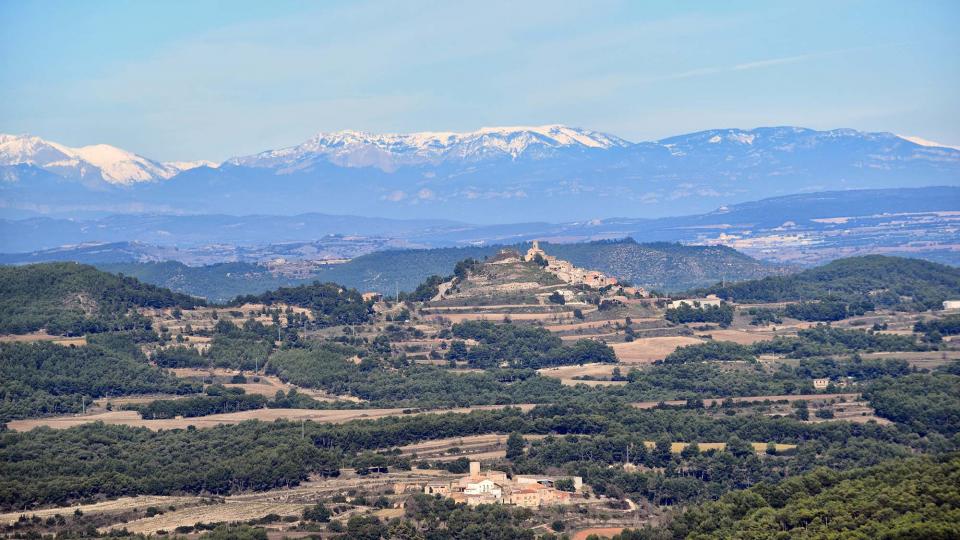 3.11.2018 Vista d'Argençola des de d'Aguiló  Argençola -  Ramon  Sunyer