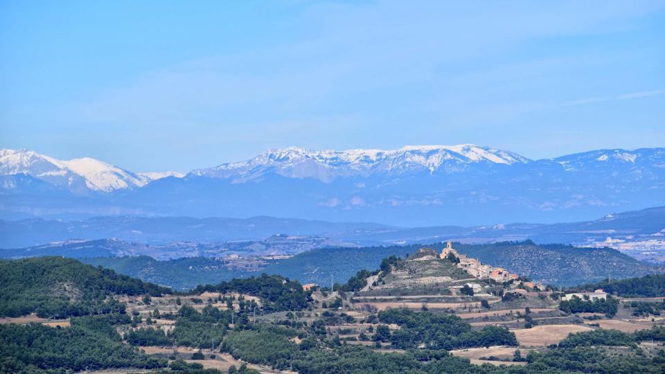 3.11.2018 Vista d'Argençola des de d'Aguiló  Argençola -  Ramon  Sunyer