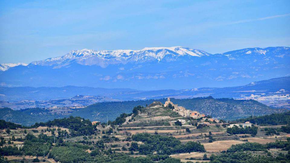 3.11.2018 Vista d'Argençola des de d'Aguiló  Argençola -  Ramon  Sunyer