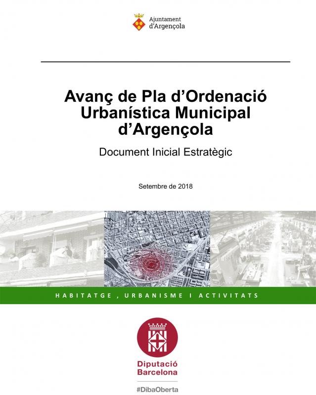 Aprovació de l’Avanç del Pla d’Ordenació Urbanística Municipal d’Argençola.