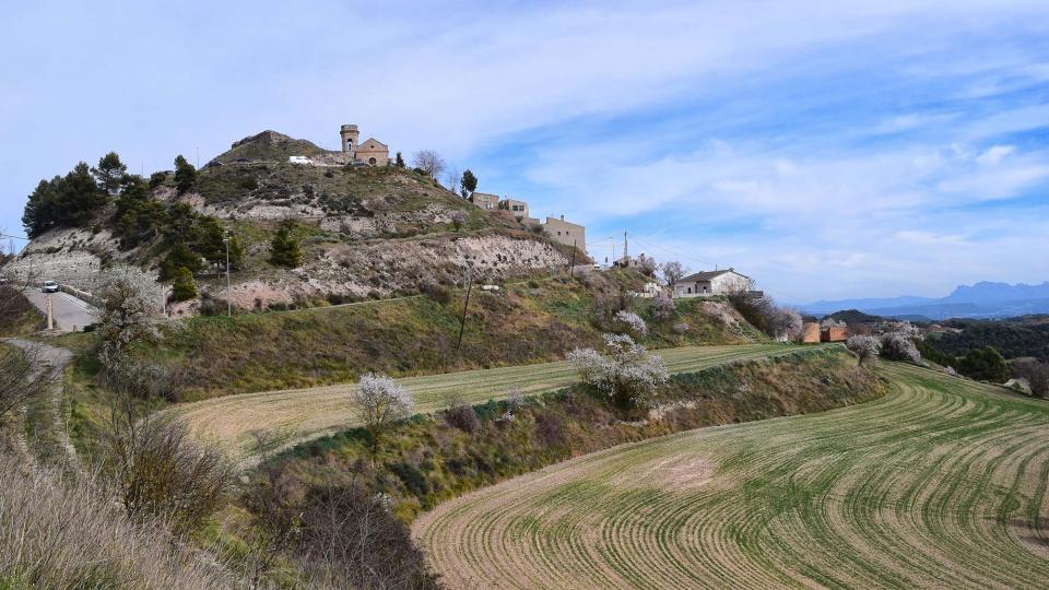 3.3.2019 vista del poble  Argençola -  Ramon Sunyer