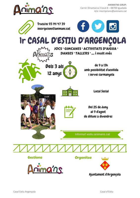 Casal d'estiu d'Argençola 2019