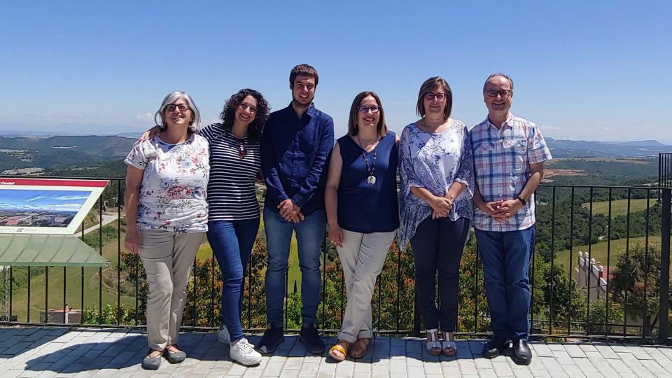 D'esquerra a dreta, Maria Descarrega, Mercè Hernàndez, Josep Albareda, Marina Berenguer , Sònia Duran (secretària) i Gumersind Parcerisas