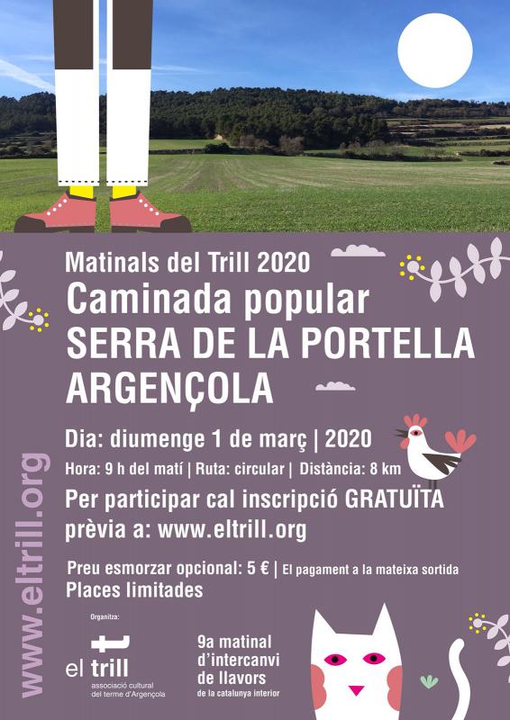 cartell Caminada Ruta Serra de la Portella - Rocamora