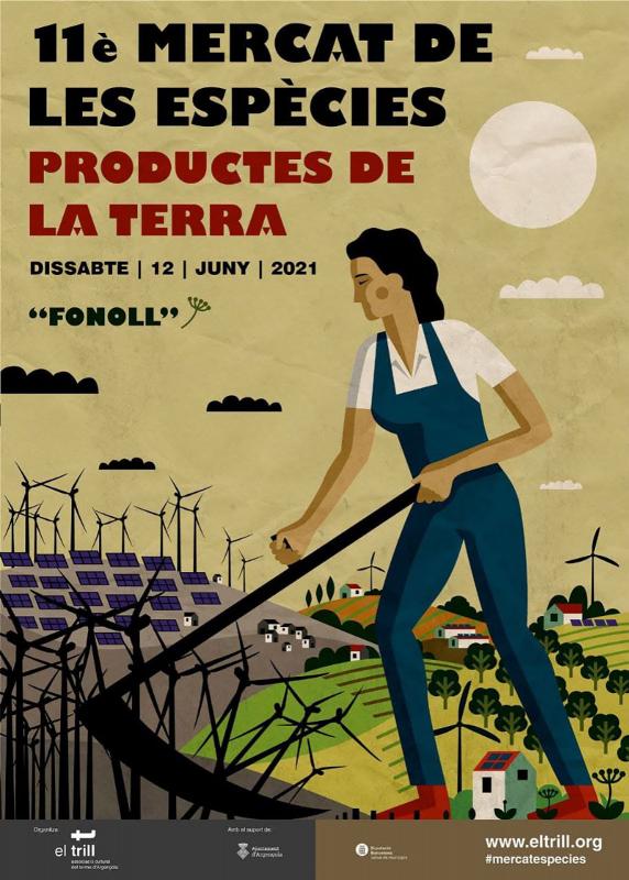 cartell 11è Mercat de les Espècies i Productes de la Terra d'Argençola