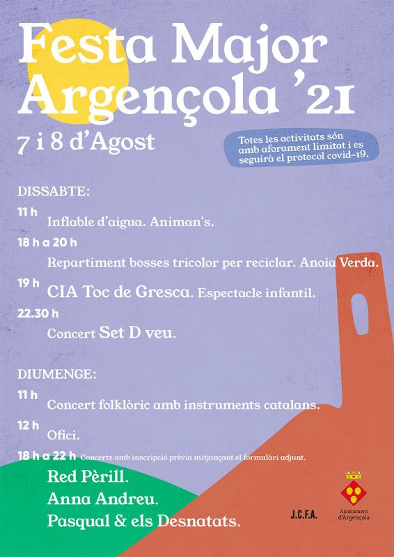  Festa Major d'Argençola 2021