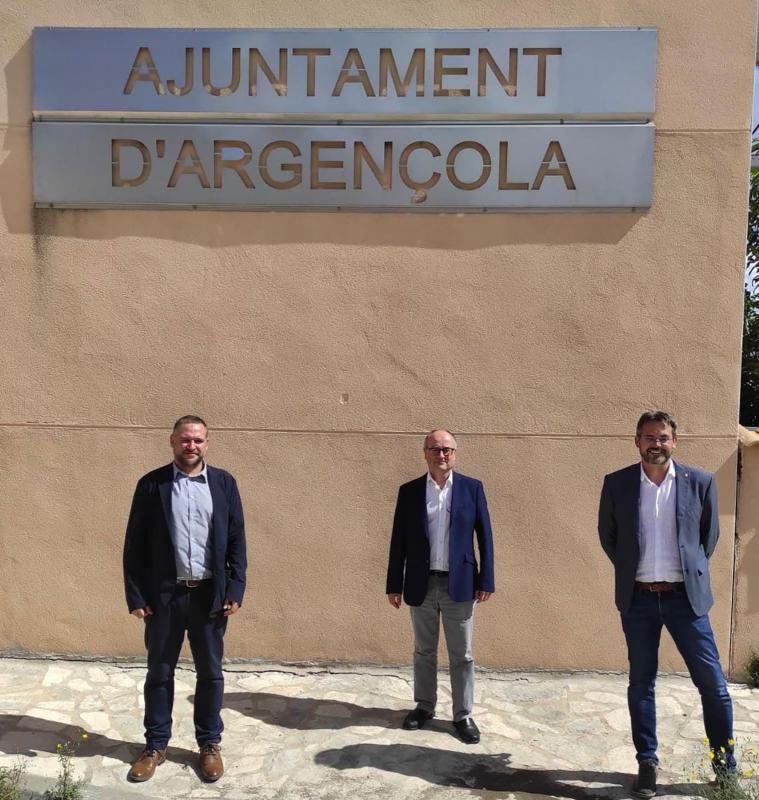 El delegat del Govern a la Vegueria Penedès, David Alquezar, visita Argençola - Argençola