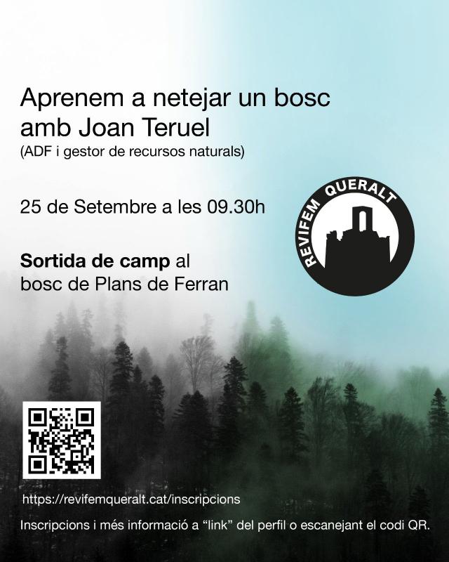 cartell Jornada de sensibilització i neteja del bosc