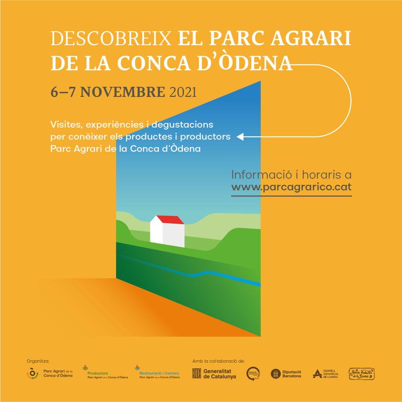 cartell Descobreix el Parc Agrari de la Conca d'Òdena