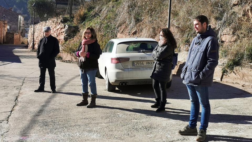 18.12.2021 L'alcalde i regidors/es de l'ajuntament d'Argençola en la inauguració del casal de Porquerisses  Porquerisses -  Martí Garrancho