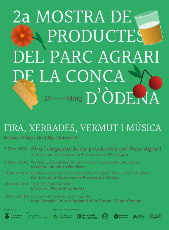 cartell 2a Mostra de Productes del Parc Agrari de la Conca d'Òdena