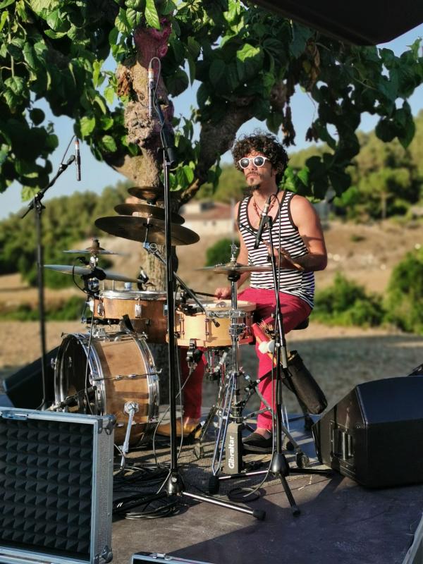 9.7.2022 Preparatius del concert de Txell Sota  Rocamora -  Martí Garrancho