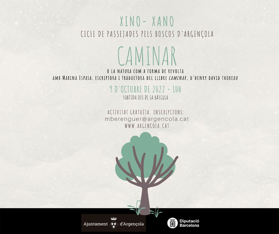 cartell Xino-xano, Caminar o la natura com a forma de revolta