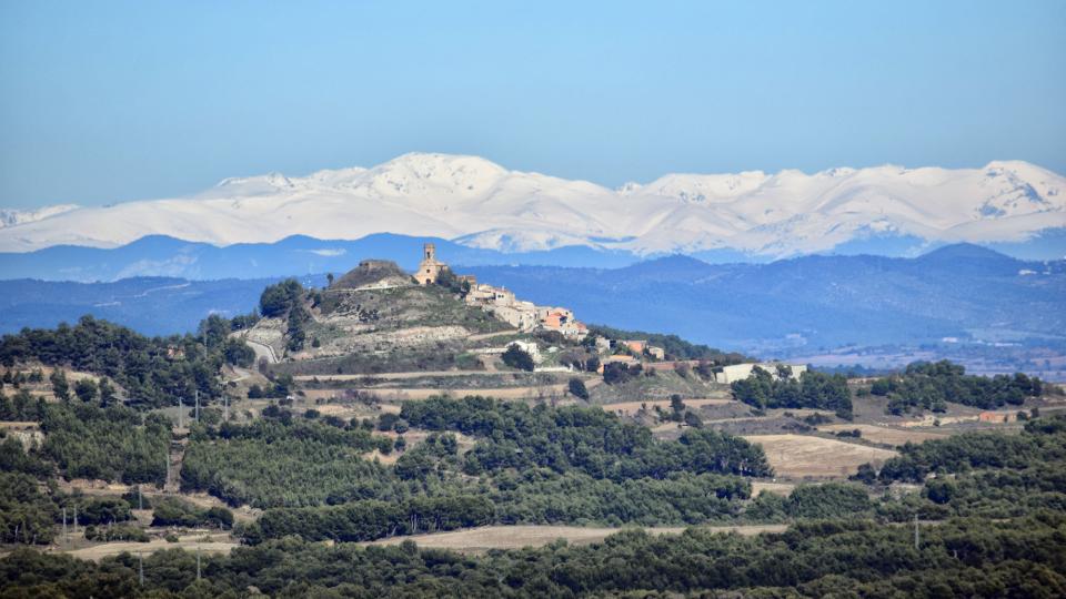 13.2.2020 Vista d'Argençola a l'hivern  Argençola -  Ramon  Sunyer