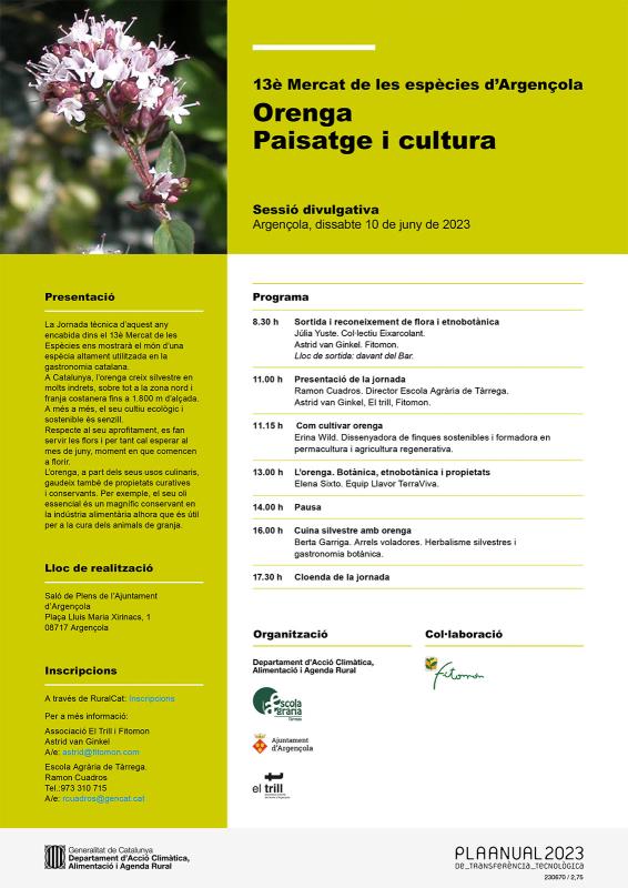   Jornada Tècnica 'Orenga. Paisatge i cultura'