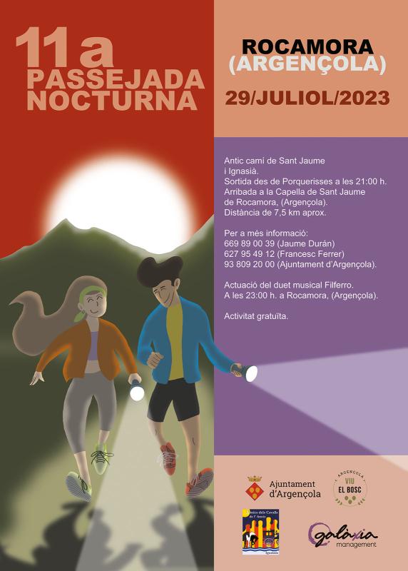 cartell 11a Passejada nocturna de Rocamora