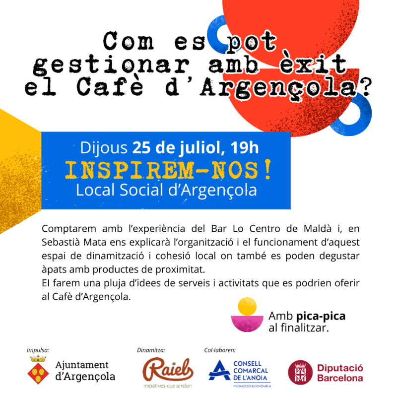 Argençola defineix opcions i estratègies pel futur del Cafè d’Argençola - 