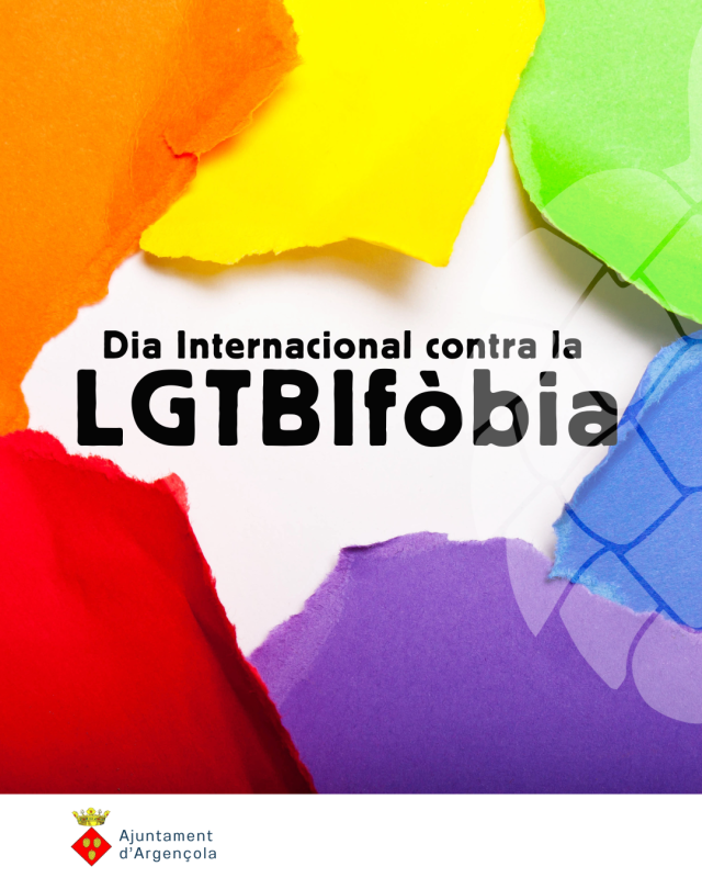 L’Ajuntament d’Argençola commemora al Dia Internacional contra la LGTBIfòbia i referma el seu compromís amb els drets de les persones LGTBI+ - 