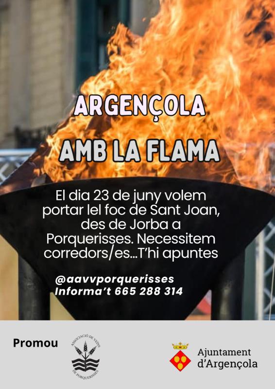 Es busquen portadores i portadors de la Flama del Canigó a Argençola
