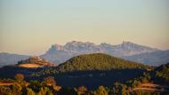 Argençola: Argençola i Montserrat des de Bellmunt de Segarra  Ramon  Sunyer