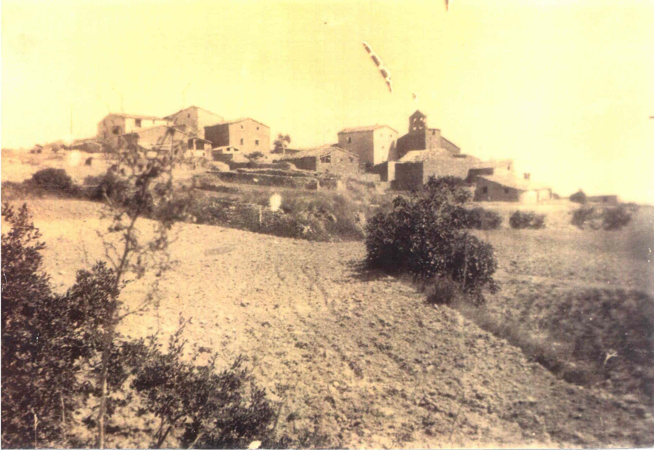 Vista del poble any 1940