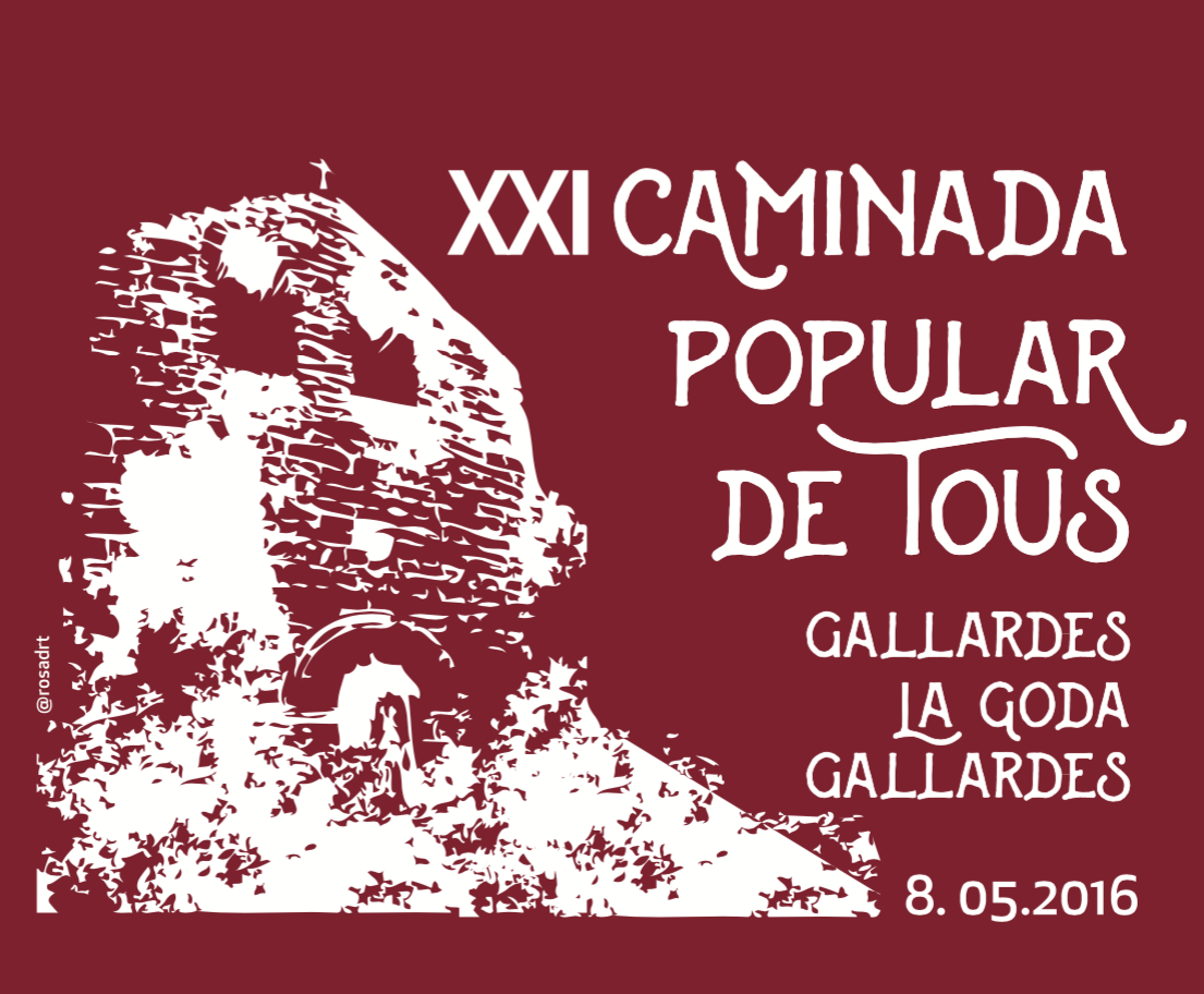 cartell XXI Caminada Popular de Tous