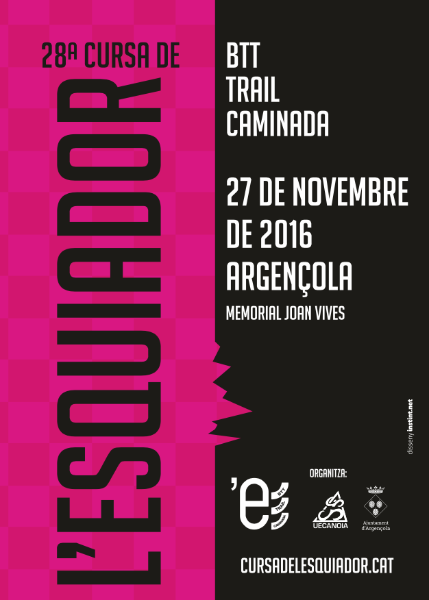 cartell 28a Cursa de l'esquiador