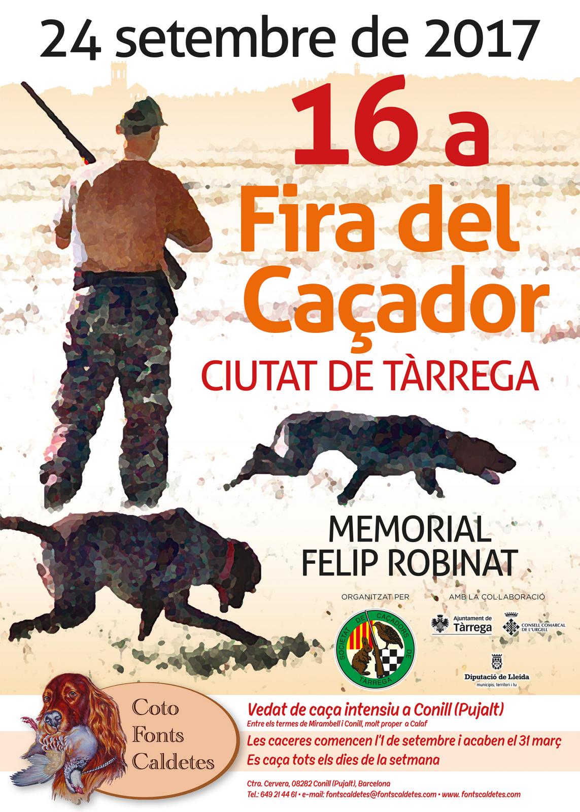 cartell 16a Fira del Caçador Ciutat de Tàrrega