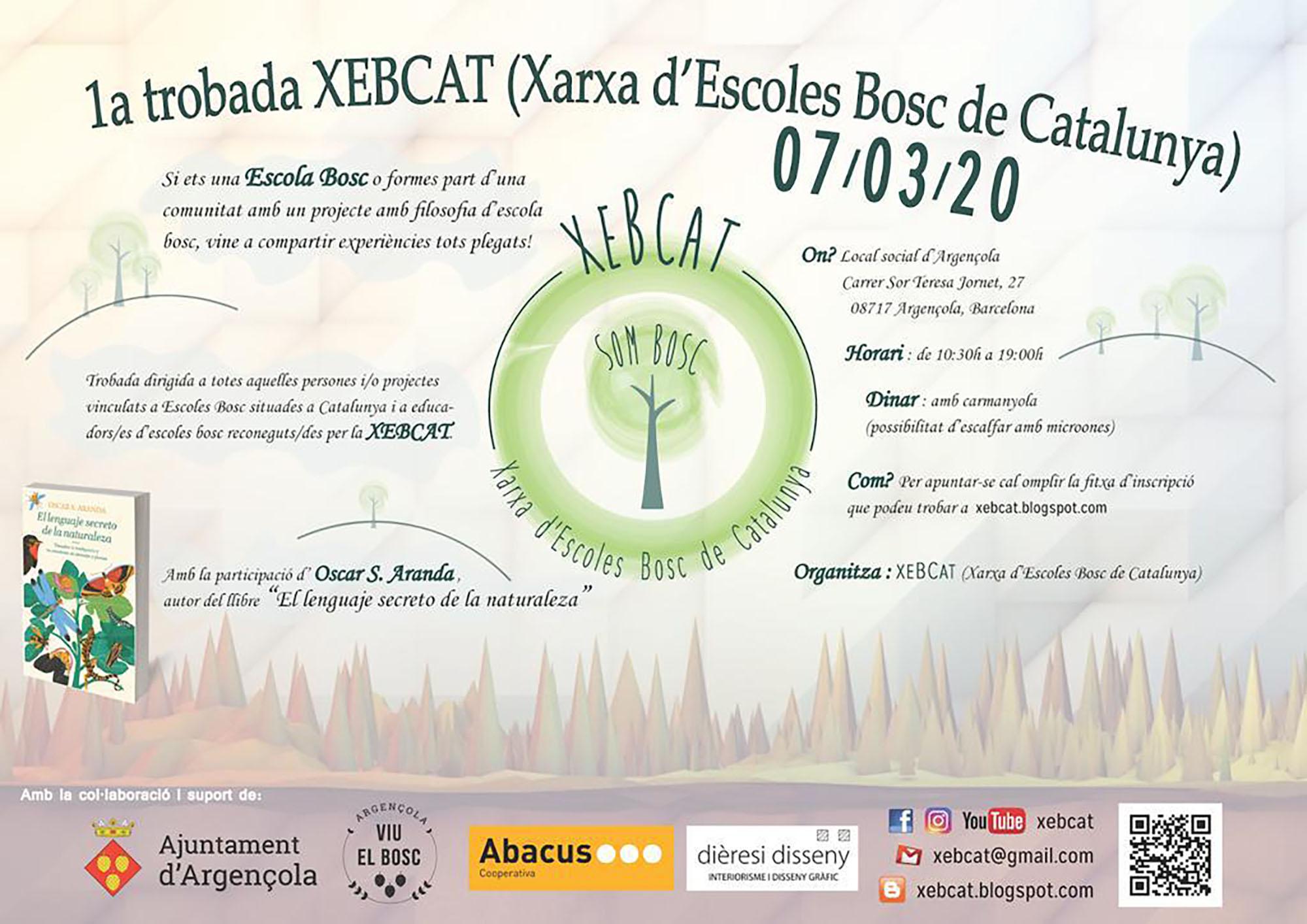 cartell 1a. Trobada d'Escoles Bosc de Catalunya