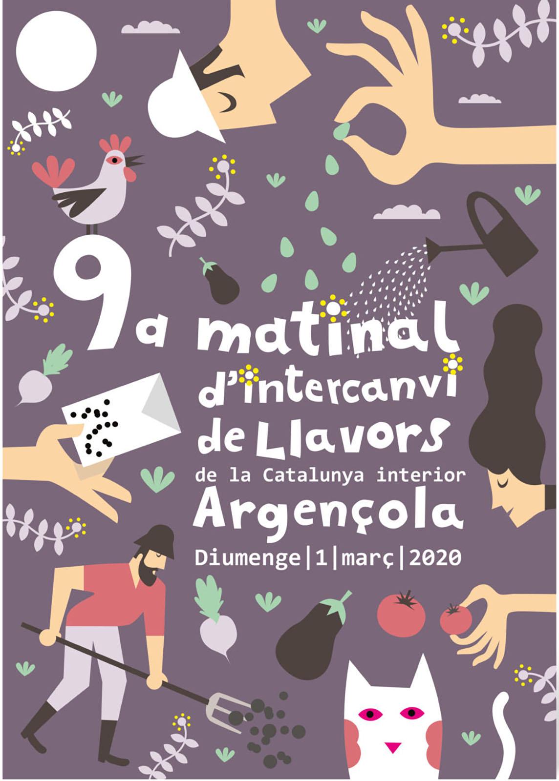 cartell 9a Matinal d’Intercanvi de Llavors de la Catalunya Interior