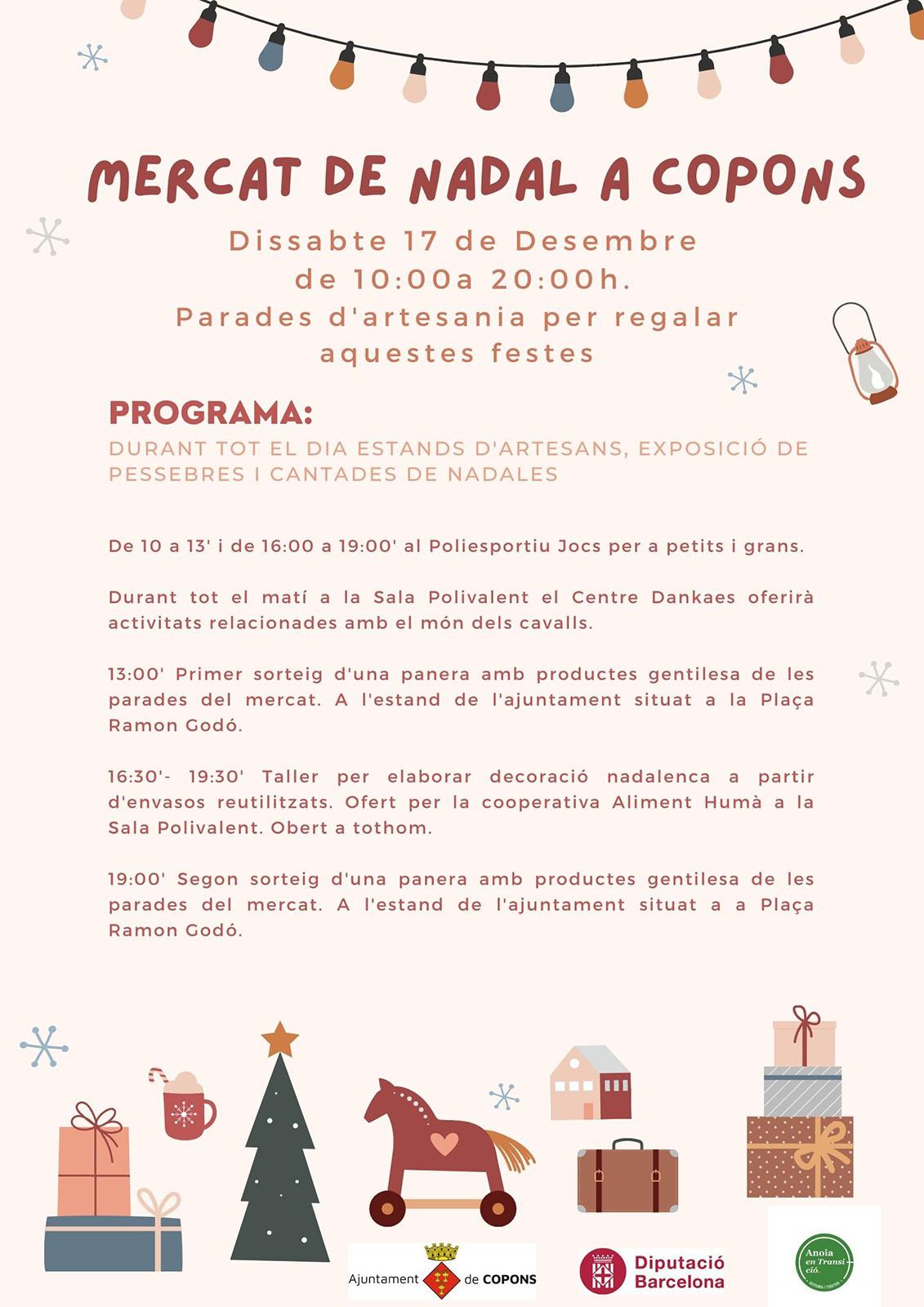 cartell Mercat de Nadal a Copons